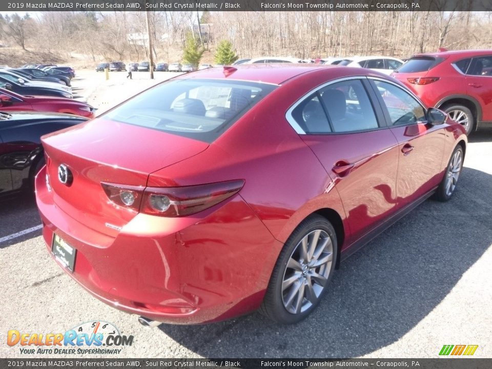 2019 Mazda MAZDA3 Preferred Sedan AWD Soul Red Crystal Metallic / Black Photo #2