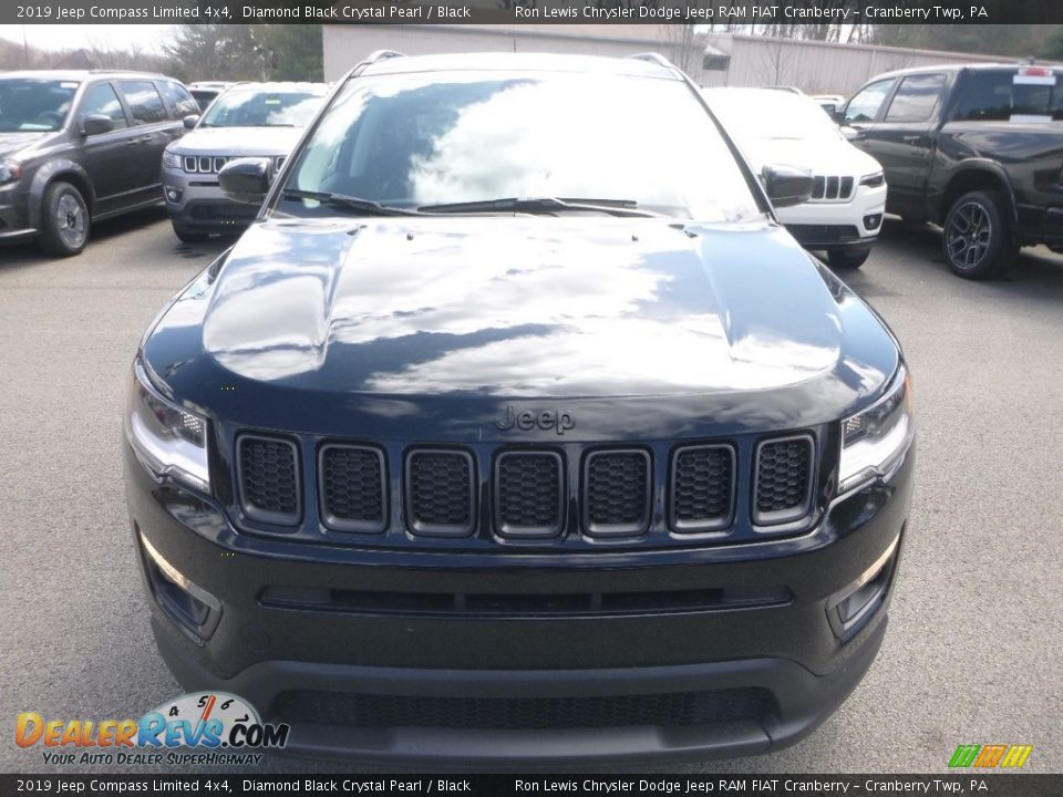 2019 Jeep Compass Limited 4x4 Diamond Black Crystal Pearl / Black Photo #8
