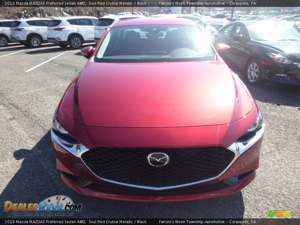 2019 Mazda MAZDA3 Preferred Sedan AWD Soul Red Crystal Metallic / Black Photo #4