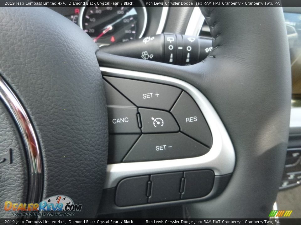 2019 Jeep Compass Limited 4x4 Diamond Black Crystal Pearl / Black Photo #19