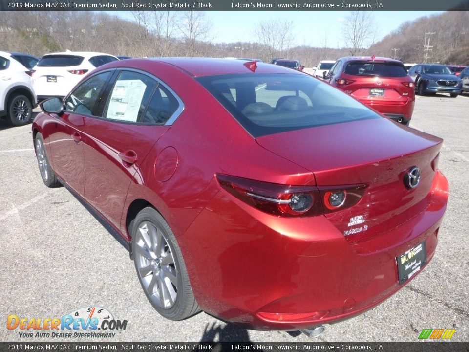 2019 Mazda MAZDA3 Premium Sedan Soul Red Crystal Metallic / Black Photo #6