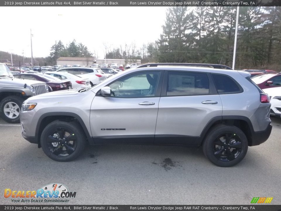 2019 Jeep Cherokee Latitude Plus 4x4 Billet Silver Metallic / Black Photo #2