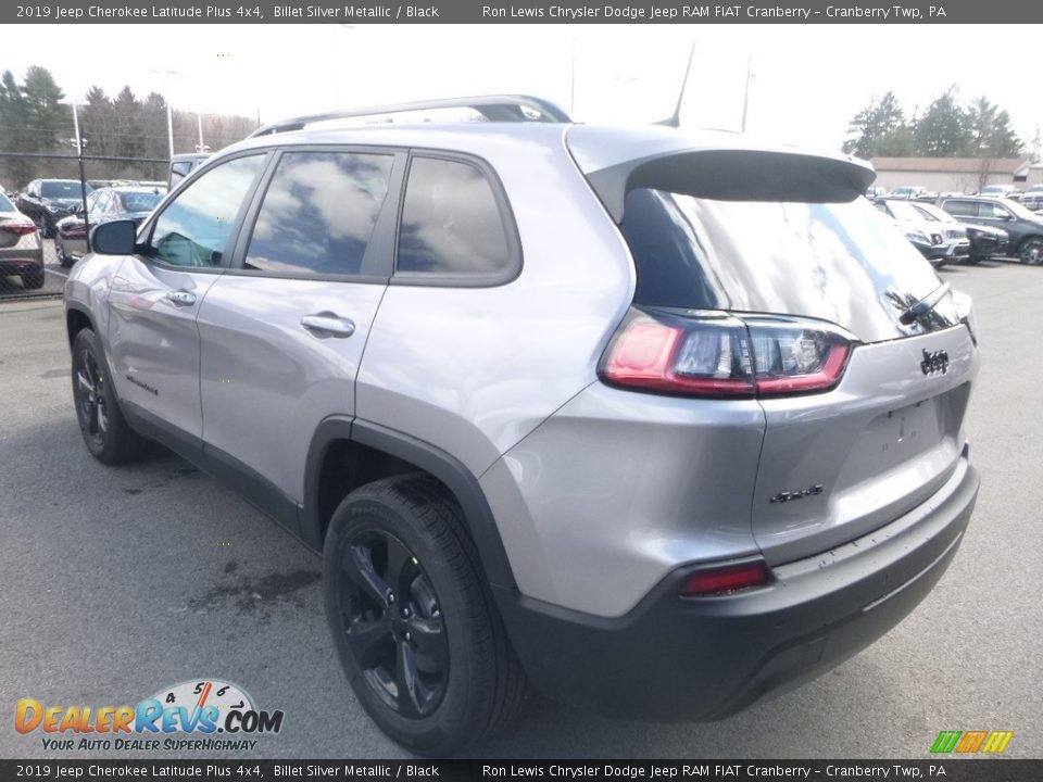 2019 Jeep Cherokee Latitude Plus 4x4 Billet Silver Metallic / Black Photo #3