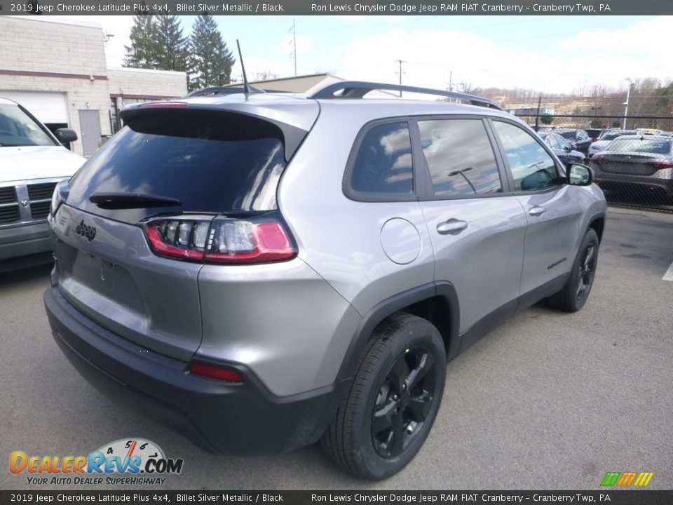 2019 Jeep Cherokee Latitude Plus 4x4 Billet Silver Metallic / Black Photo #4