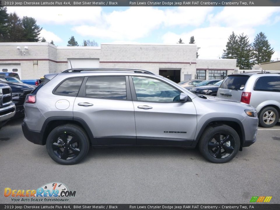 2019 Jeep Cherokee Latitude Plus 4x4 Billet Silver Metallic / Black Photo #5