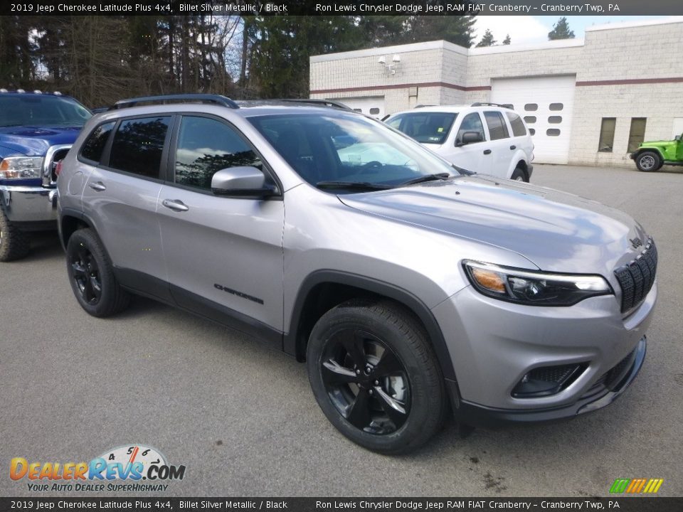 2019 Jeep Cherokee Latitude Plus 4x4 Billet Silver Metallic / Black Photo #6