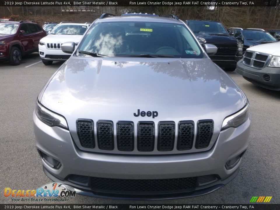 2019 Jeep Cherokee Latitude Plus 4x4 Billet Silver Metallic / Black Photo #7
