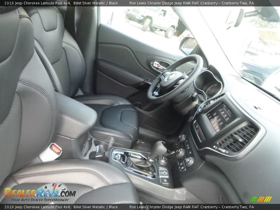 2019 Jeep Cherokee Latitude Plus 4x4 Billet Silver Metallic / Black Photo #9