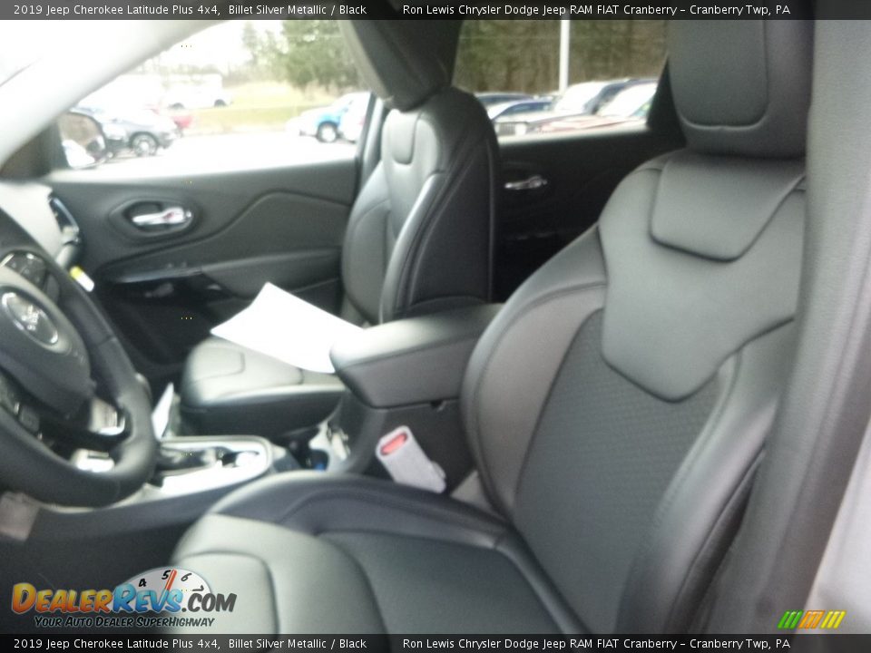 2019 Jeep Cherokee Latitude Plus 4x4 Billet Silver Metallic / Black Photo #14