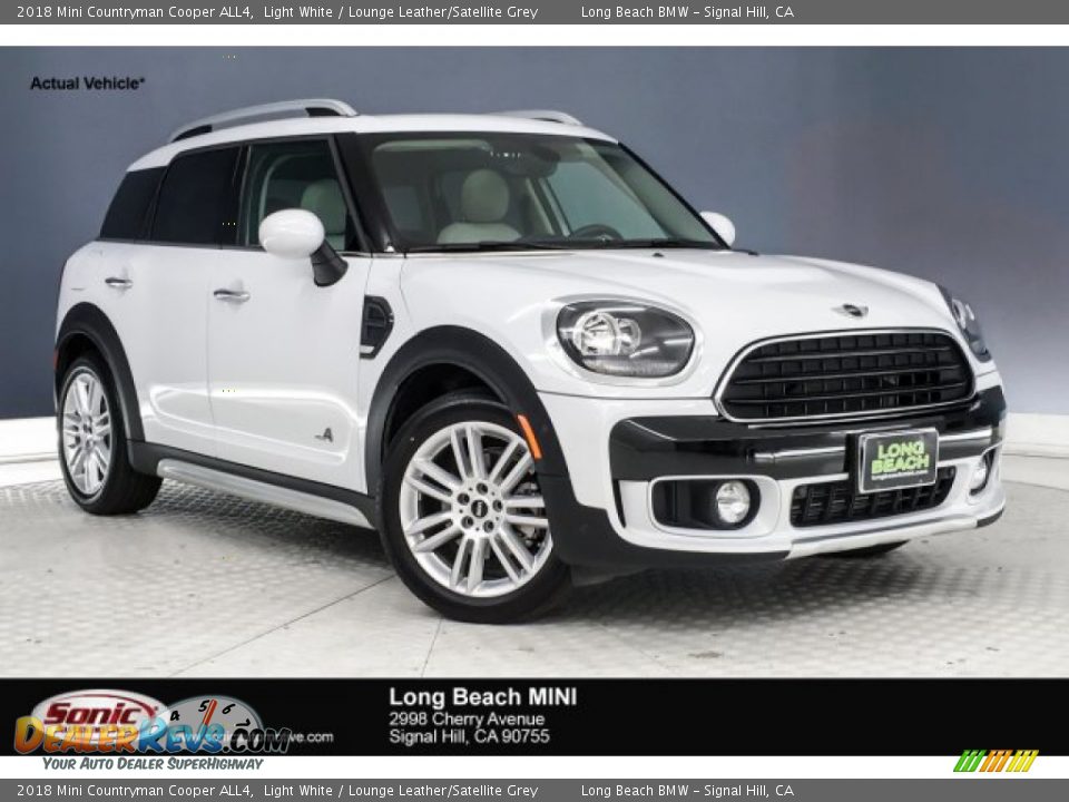 2018 Mini Countryman Cooper ALL4 Light White / Lounge Leather/Satellite Grey Photo #1