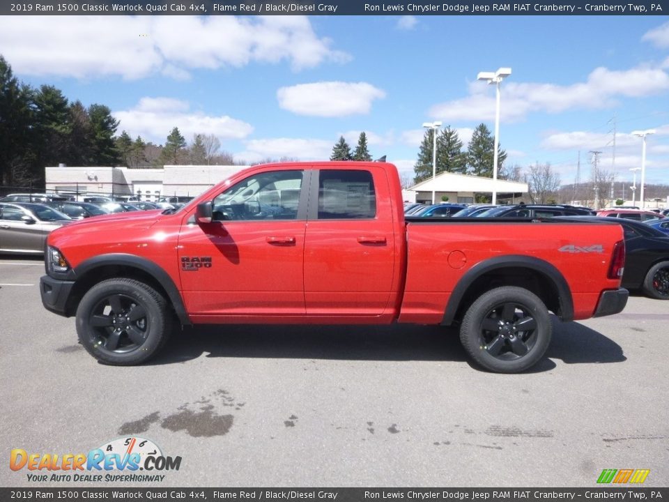 Flame Red 2019 Ram 1500 Classic Warlock Quad Cab 4x4 Photo #2