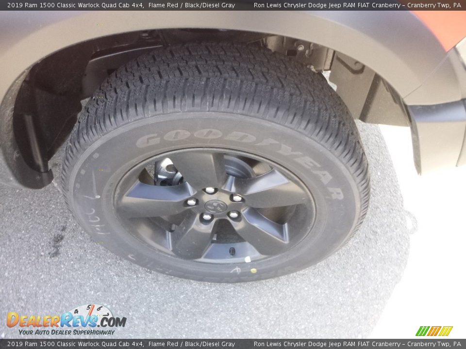 2019 Ram 1500 Classic Warlock Quad Cab 4x4 Flame Red / Black/Diesel Gray Photo #9