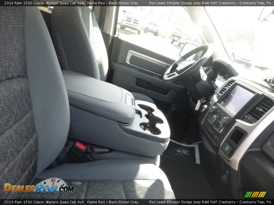 2019 Ram 1500 Classic Warlock Quad Cab 4x4 Flame Red / Black/Diesel Gray Photo #10