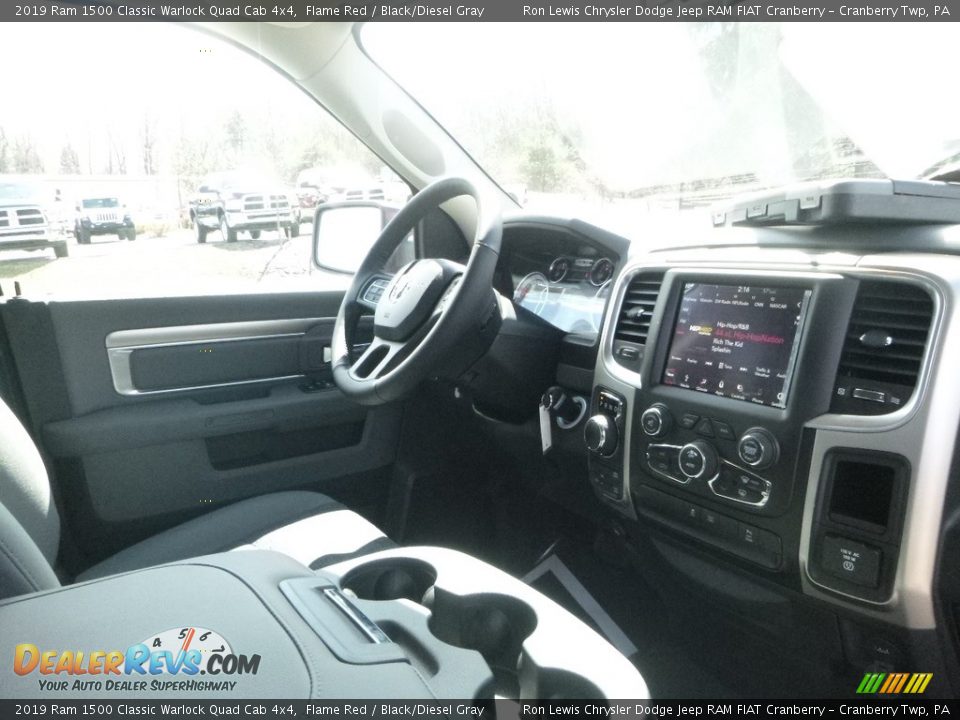 2019 Ram 1500 Classic Warlock Quad Cab 4x4 Flame Red / Black/Diesel Gray Photo #11
