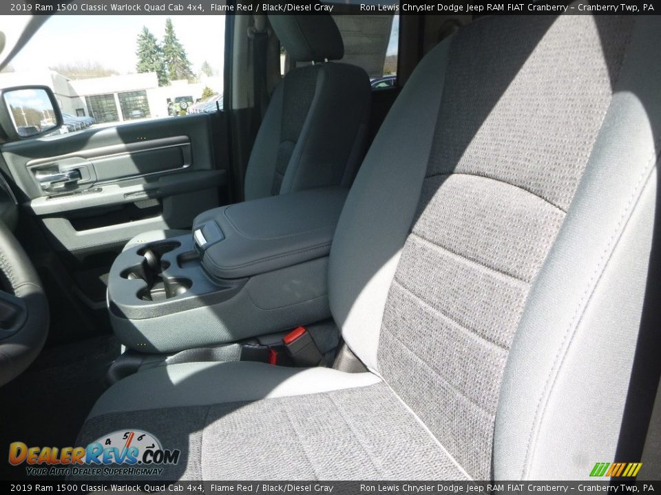 2019 Ram 1500 Classic Warlock Quad Cab 4x4 Flame Red / Black/Diesel Gray Photo #14