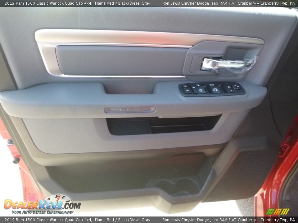 2019 Ram 1500 Classic Warlock Quad Cab 4x4 Flame Red / Black/Diesel Gray Photo #15