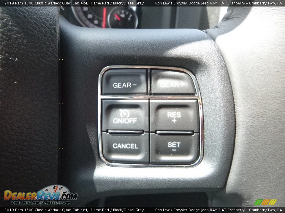 2019 Ram 1500 Classic Warlock Quad Cab 4x4 Flame Red / Black/Diesel Gray Photo #19