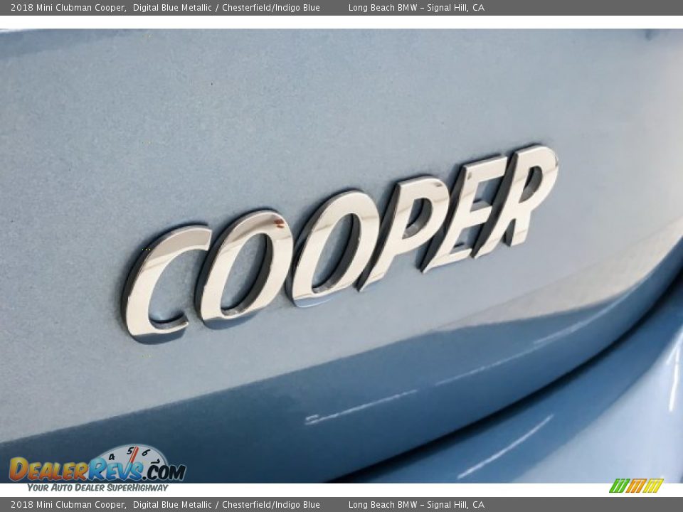 2018 Mini Clubman Cooper Digital Blue Metallic / Chesterfield/Indigo Blue Photo #7