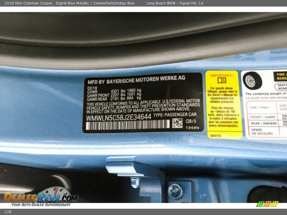 Mini Color Code C2B Digital Blue Metallic