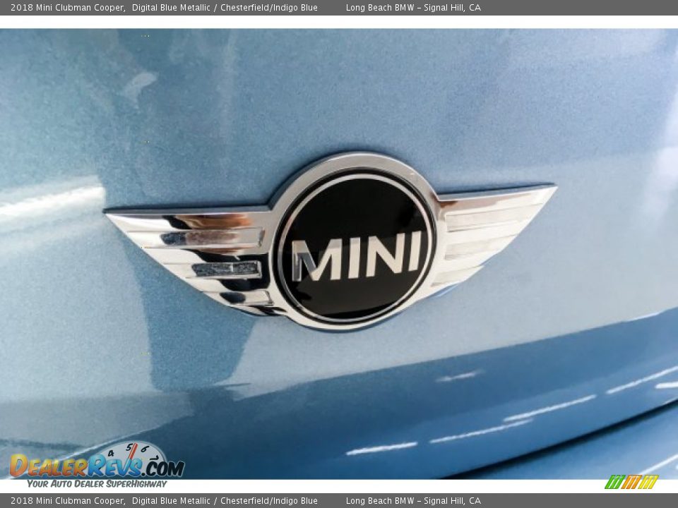 2018 Mini Clubman Cooper Digital Blue Metallic / Chesterfield/Indigo Blue Photo #26
