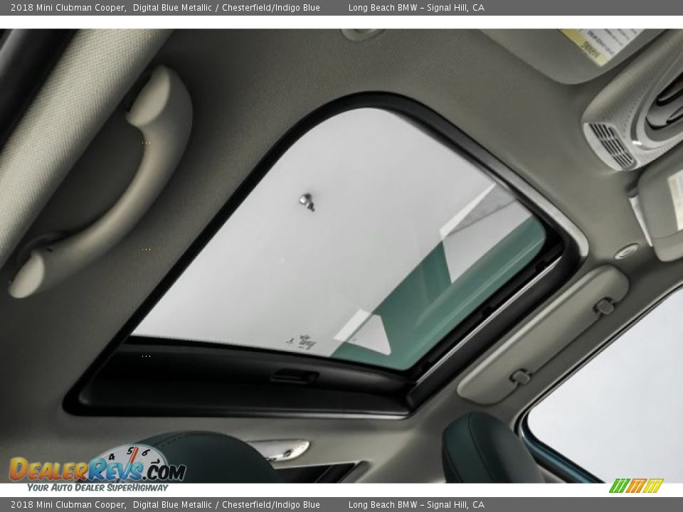 2018 Mini Clubman Cooper Digital Blue Metallic / Chesterfield/Indigo Blue Photo #28