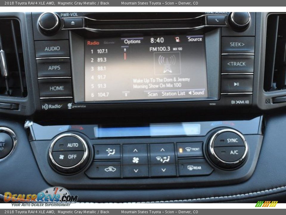 2018 Toyota RAV4 XLE AWD Magnetic Gray Metallic / Black Photo #11