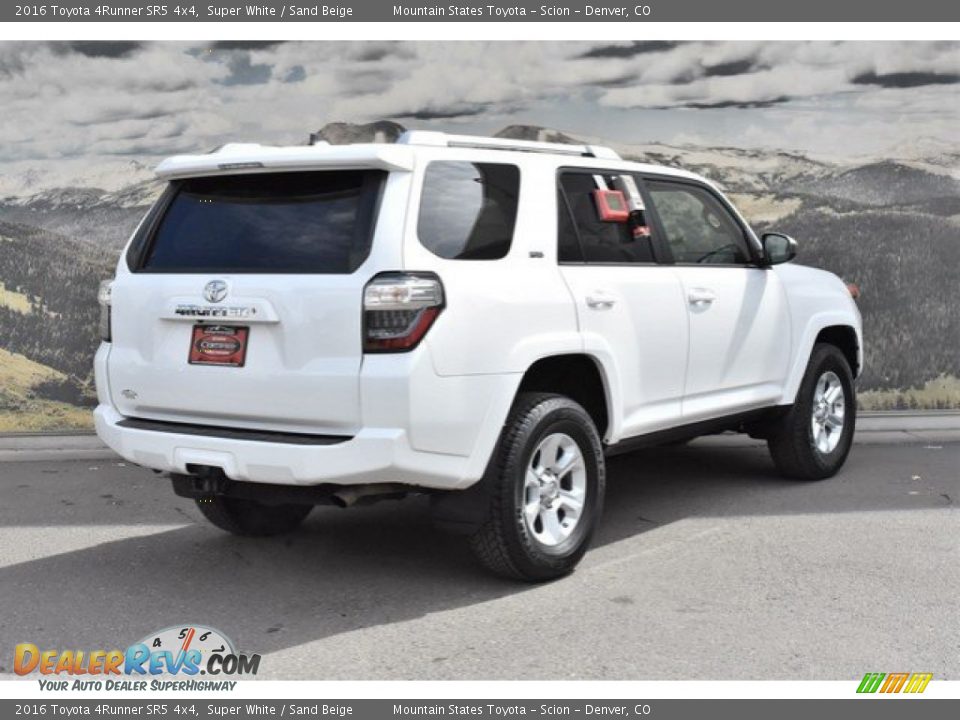 2016 Toyota 4Runner SR5 4x4 Super White / Sand Beige Photo #3