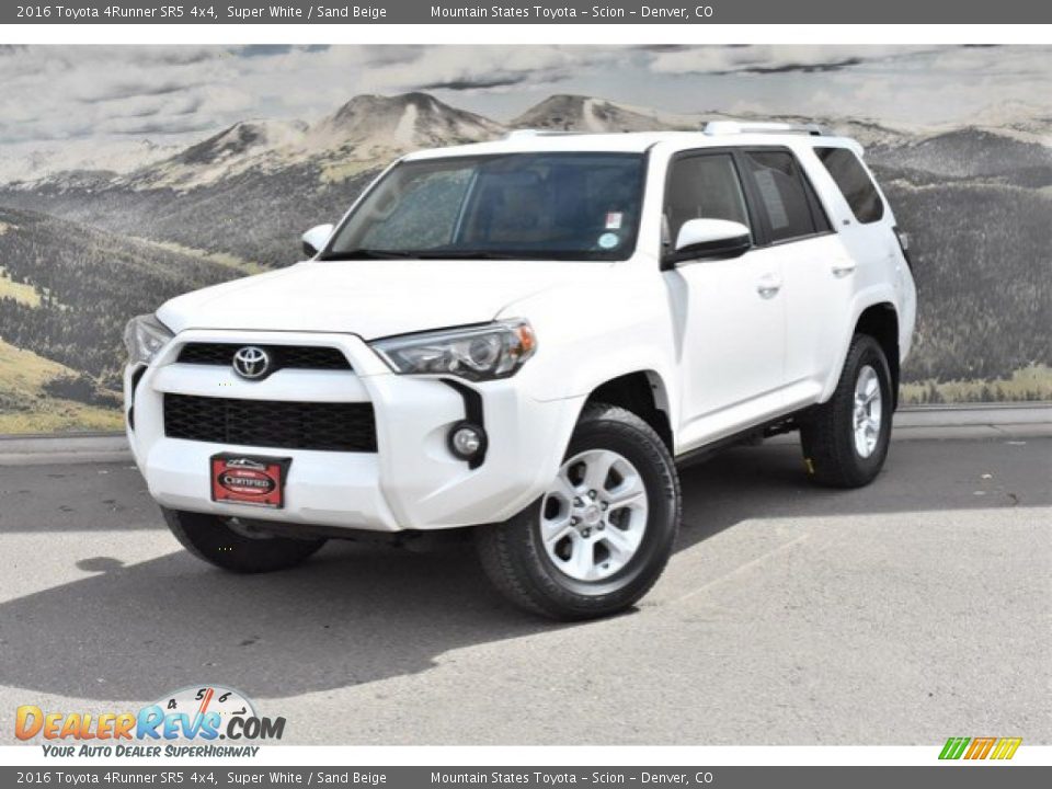 2016 Toyota 4Runner SR5 4x4 Super White / Sand Beige Photo #5