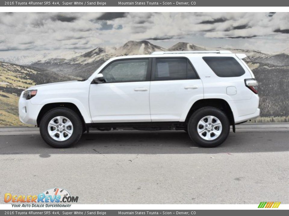 2016 Toyota 4Runner SR5 4x4 Super White / Sand Beige Photo #6