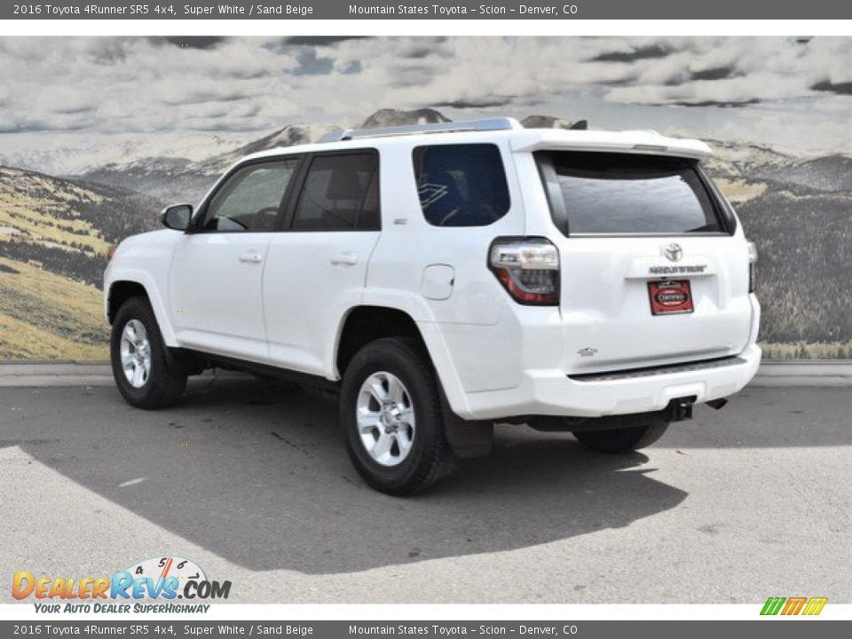 2016 Toyota 4Runner SR5 4x4 Super White / Sand Beige Photo #7