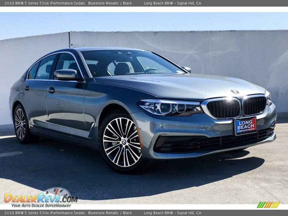2019 BMW 5 Series 530e iPerformance Sedan Bluestone Metallic / Black Photo #12