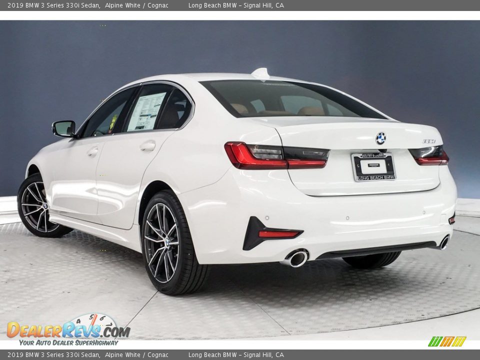 2019 BMW 3 Series 330i Sedan Alpine White / Cognac Photo #2