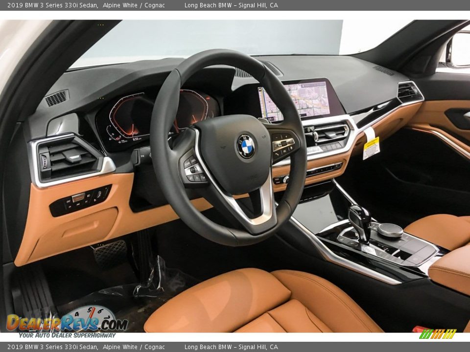 2019 BMW 3 Series 330i Sedan Alpine White / Cognac Photo #4