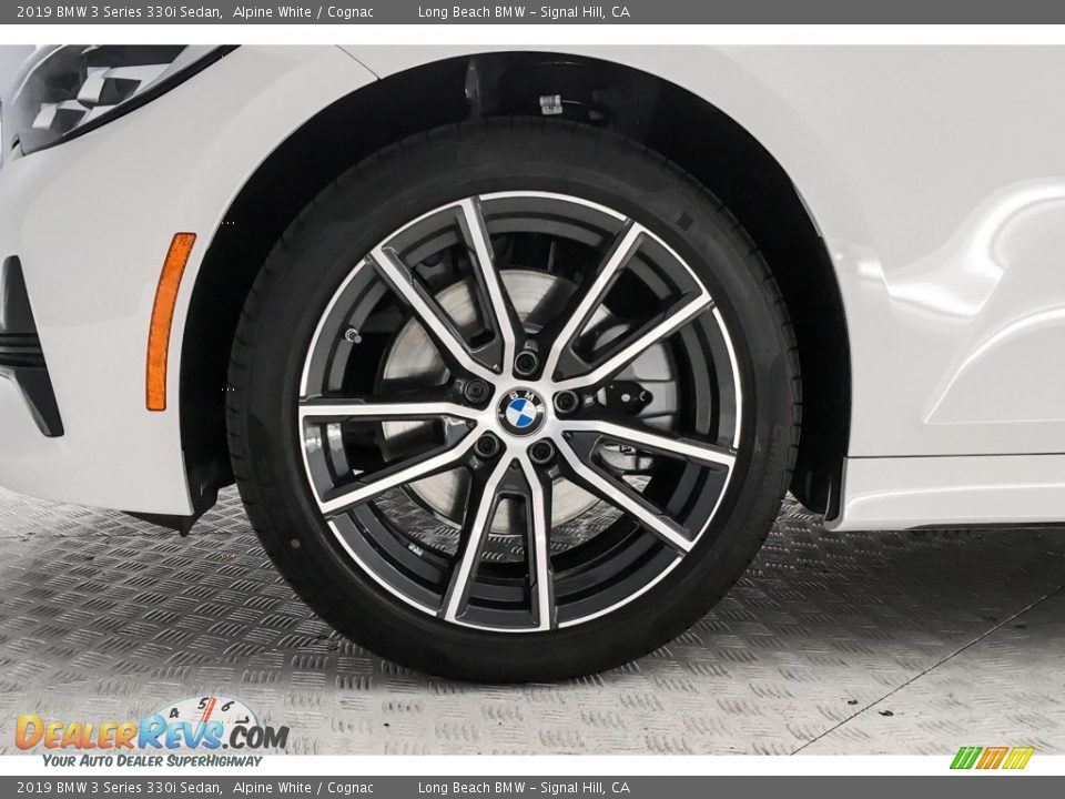 2019 BMW 3 Series 330i Sedan Alpine White / Cognac Photo #9