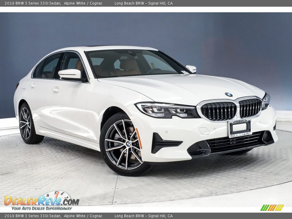 2019 BMW 3 Series 330i Sedan Alpine White / Cognac Photo #12