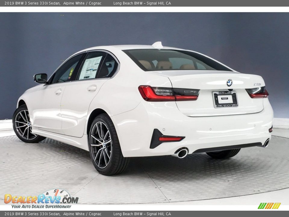 2019 BMW 3 Series 330i Sedan Alpine White / Cognac Photo #2