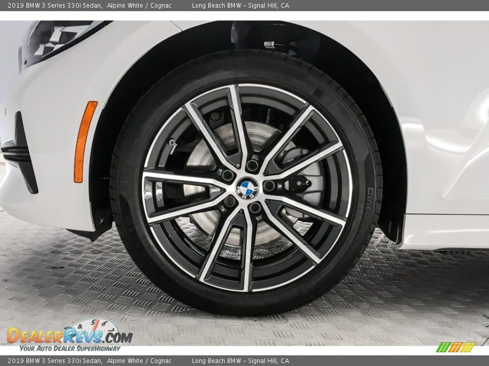 2019 BMW 3 Series 330i Sedan Alpine White / Cognac Photo #9