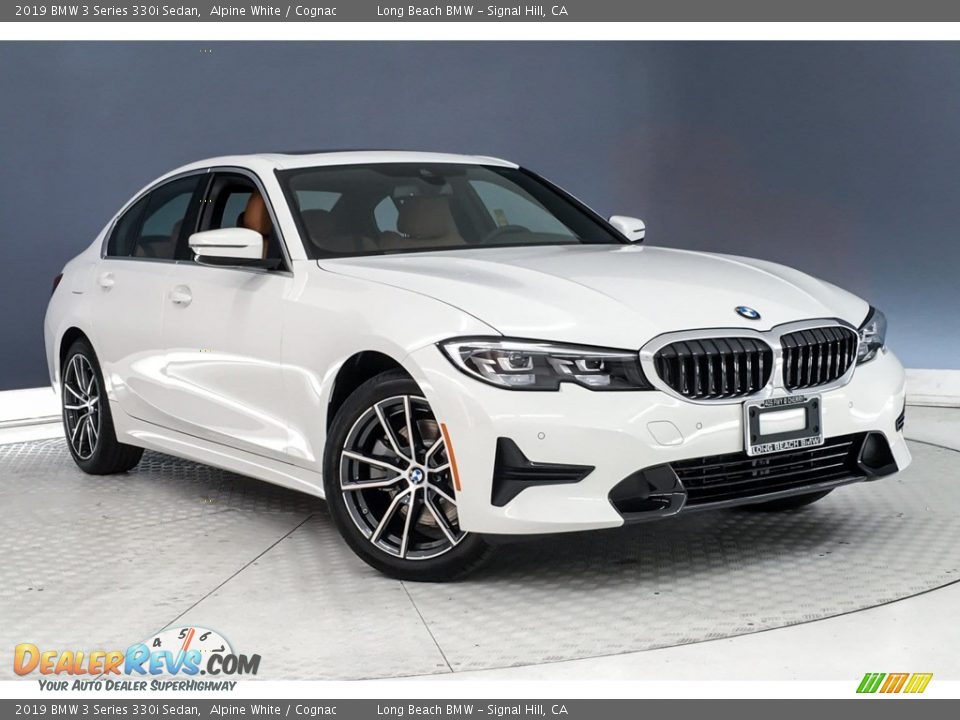 2019 BMW 3 Series 330i Sedan Alpine White / Cognac Photo #12