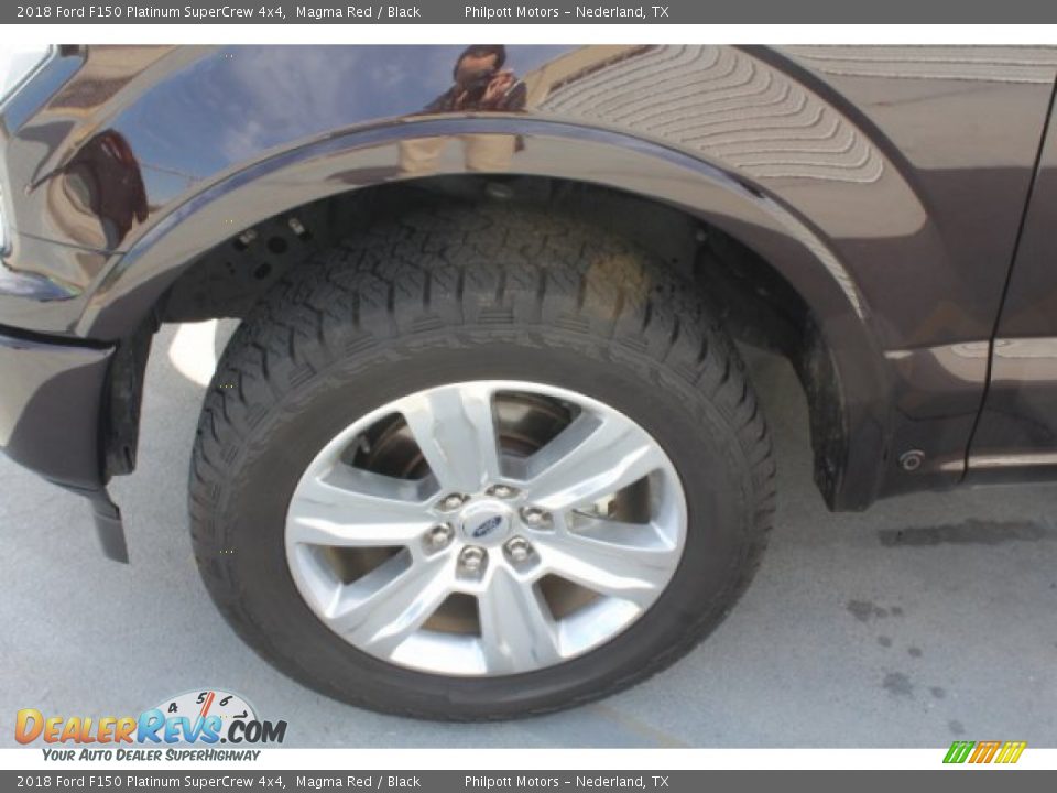 2018 Ford F150 Platinum SuperCrew 4x4 Magma Red / Black Photo #5