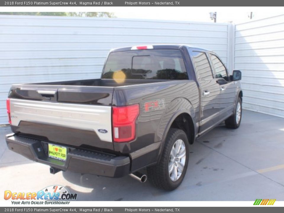 2018 Ford F150 Platinum SuperCrew 4x4 Magma Red / Black Photo #9