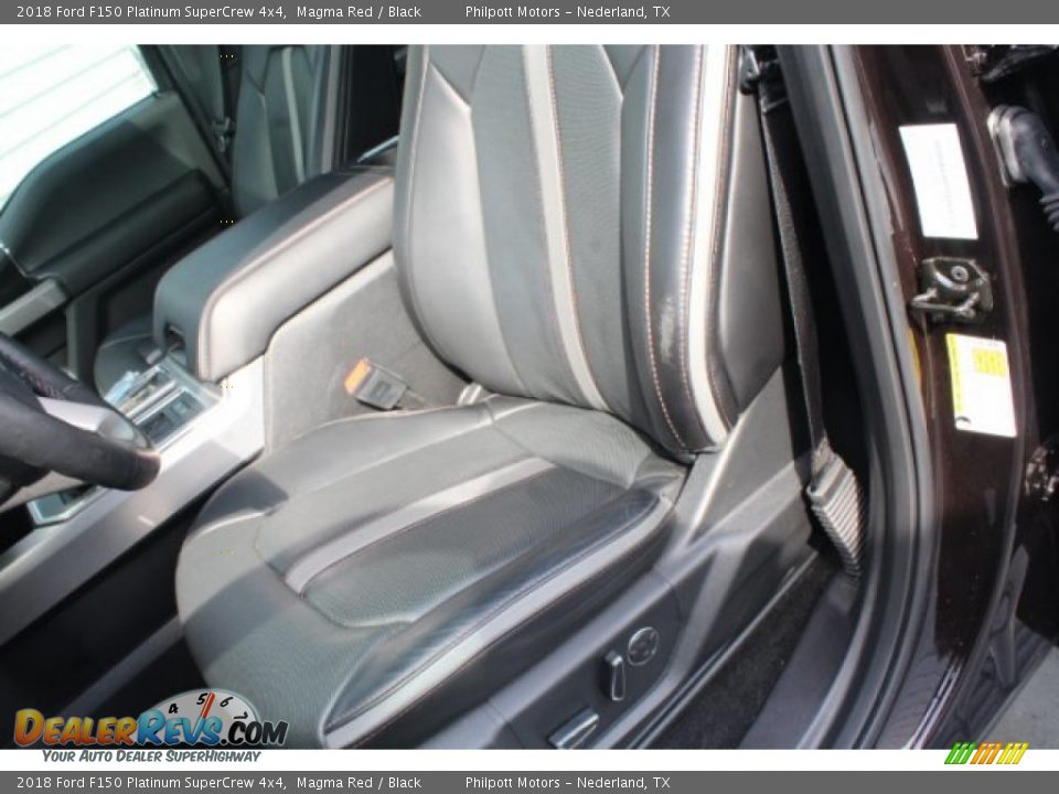 2018 Ford F150 Platinum SuperCrew 4x4 Magma Red / Black Photo #12