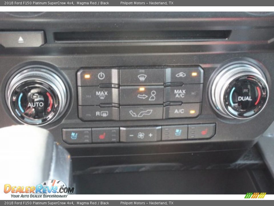 2018 Ford F150 Platinum SuperCrew 4x4 Magma Red / Black Photo #16