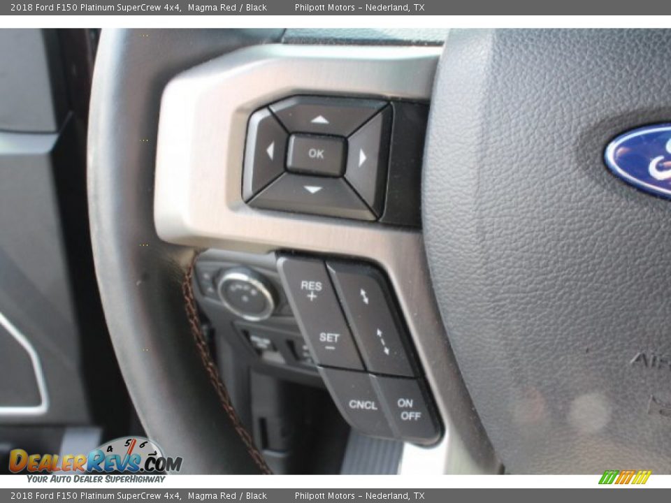 2018 Ford F150 Platinum SuperCrew 4x4 Magma Red / Black Photo #19