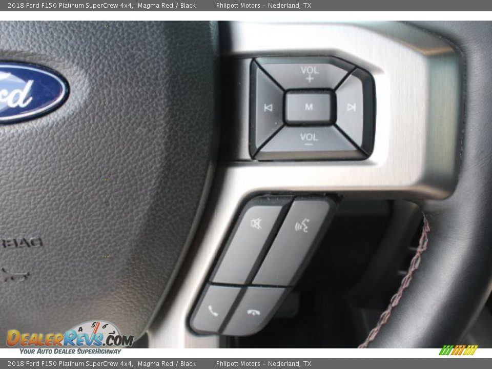 2018 Ford F150 Platinum SuperCrew 4x4 Magma Red / Black Photo #20