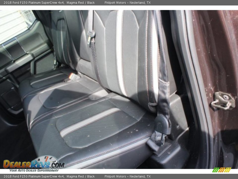 2018 Ford F150 Platinum SuperCrew 4x4 Magma Red / Black Photo #24