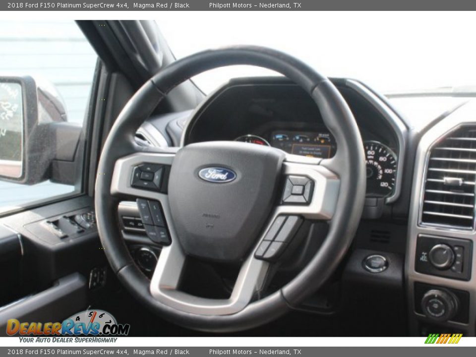 2018 Ford F150 Platinum SuperCrew 4x4 Magma Red / Black Photo #26