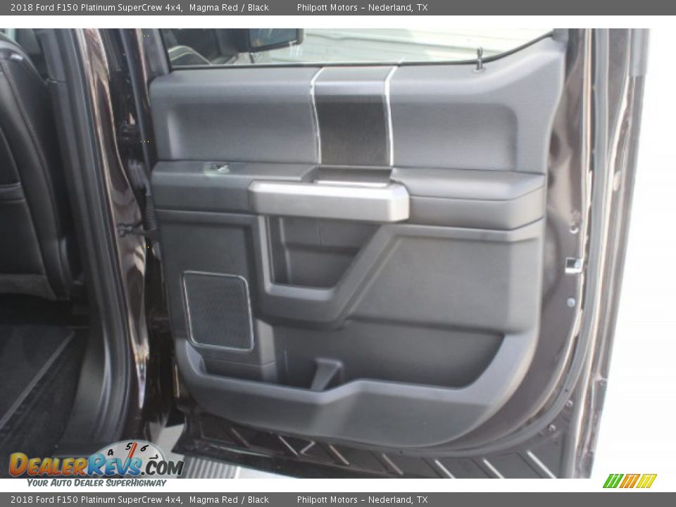 2018 Ford F150 Platinum SuperCrew 4x4 Magma Red / Black Photo #28