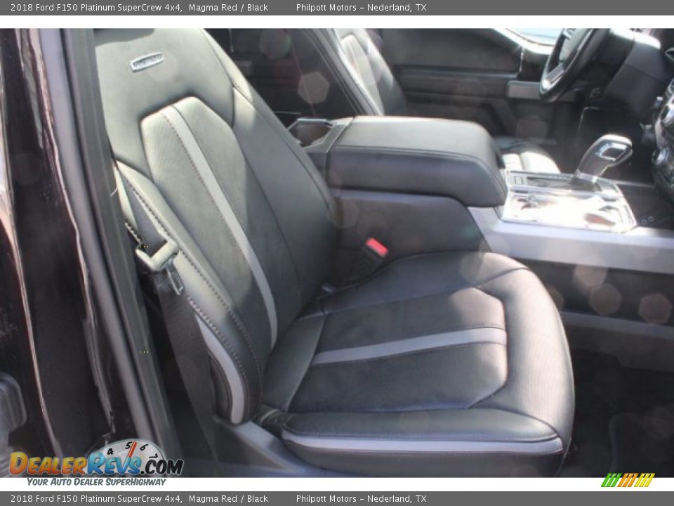 2018 Ford F150 Platinum SuperCrew 4x4 Magma Red / Black Photo #31