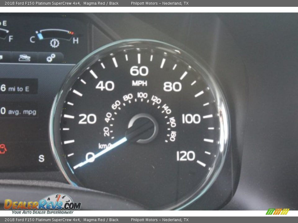 2018 Ford F150 Platinum SuperCrew 4x4 Magma Red / Black Photo #33