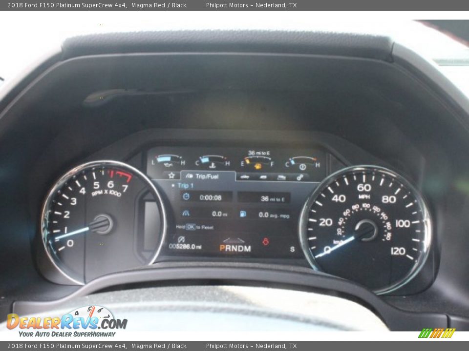 2018 Ford F150 Platinum SuperCrew 4x4 Magma Red / Black Photo #34